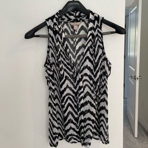 Zebra Sheer Top